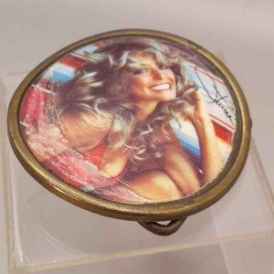 1970s' Farrah Fawcett Famous Pose Poster Belt Buckle